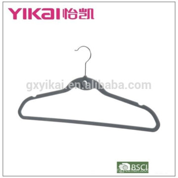 2015well-known flocking trousers/belt/skirt clothes hanger saving space